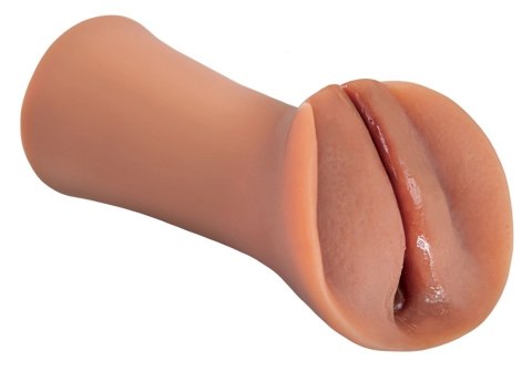 PDX Extreme Wet Pussies Slippery Slit ciemna skora, elastyczny model 14,6 cm PDX Extreme Wet Pussies Slippery Slit ciemna skora, elastyczny model 14,6 cm