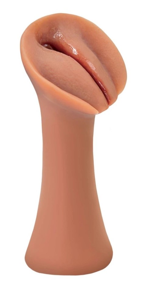 PDX Extreme Wet Pussies Slippery Slit ciemna skora, elastyczny model 14,6 cm PDX Extreme Wet Pussies Slippery Slit ciemna skora, elastyczny model 14,6 cm