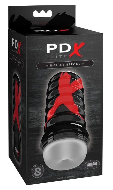 PDX Elite Air Tight Frosted - kompaktowa maszyna intymna, przezroczysta 19,1 cm PDX Elite Air Tight Frosted - kompaktowa maszyna intymna, przezroczysta 19,1 cm