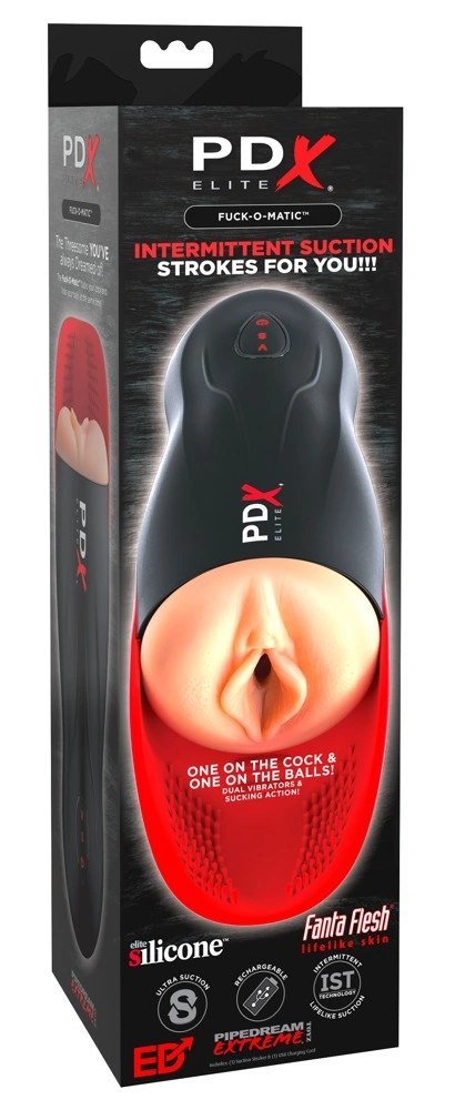 PDX Elite Fuck-O-Matic - maszyna intymna z masażerem jąder, ładowalna PDX Elite Fuck-O-Matic - maszyna intymna z masażerem jąder, ładowalna