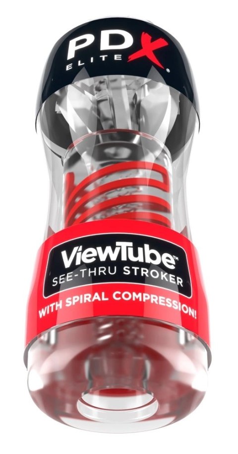 PDX Elite ViewTube 2 - Przezroczysta maszyna intymna spiralna 18 cm PDX Elite ViewTube 2 - Przezroczysta maszyna intymna spiralna 18 cm