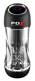 PDX Elite Viewtube Pro - Automatyczna maszyna intymna, przezroczysta, 23 cm