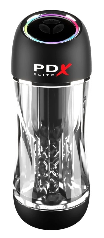 PDX Elite Viewtube Pro - Automatyczna maszyna intymna, przezroczysta, 23 cm PDX Elite Viewtube Pro - Automatyczna maszyna intymna, przezroczysta, 23 cm