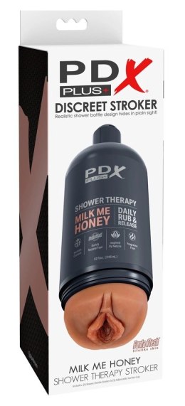 PDX Plug Shower Therapy Milk Me Honey - Intymna Maszyna w Formie Szamponu 20,7 cm