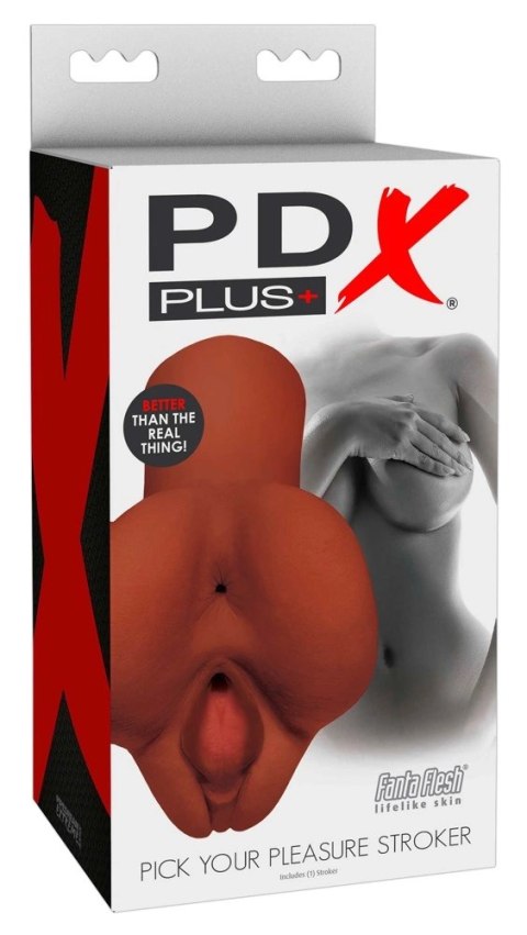 PDX Plus Fanta Flesh Model Dual Channel Ciemny Brąz 16,5 cm 544g PDX Plus Fanta Flesh Model Dual Channel Ciemny Brąz 16,5 cm 544g