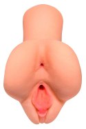 PDX Plus Fanta Flesh - model intymny dwukanałowy cielisty 16,5 cm