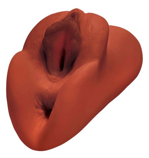 PDX Plus Model Dual Channel Ciemny Brąz - System Intymny z Fanta Flesh PDX Plus Model Dual Channel Ciemny Brąz - System Intymny z Fanta Flesh