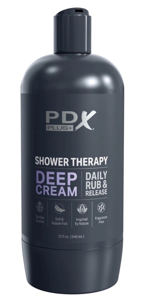 PDX Plus Shower Therapy Deep Cream - dyskretny model intymny szampon 20,7 cm PDX Plus Shower Therapy Deep Cream - dyskretny model intymny szampon 20,7 cm