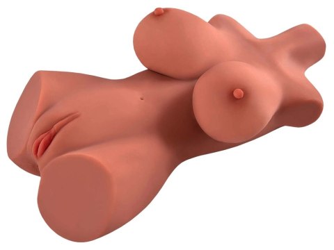PDX Plus Tors Karmelowy - Model Intymny Dwukanałowy 44,5 cm PDX Plus Tors Karmelowy - Model Intymny Dwukanałowy 44,5 cm
