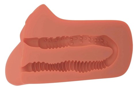 PDX Plus model dwukanałowy Fanta Flesh karmelowy 16,5 cm TPR PDX Plus model dwukanałowy Fanta Flesh karmelowy 16,5 cm TPR