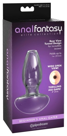 Pipedream Anal Fantasy szklany korek z otworem i zatyczką 9,6 cm