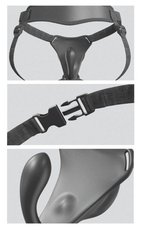 Pipedream Body Dock G-Spot Pro Uprząż z Wibracjami i Pilotem, czarna Pipedream Body Dock G-Spot Pro Uprząż z Wibracjami i Pilotem, czarna