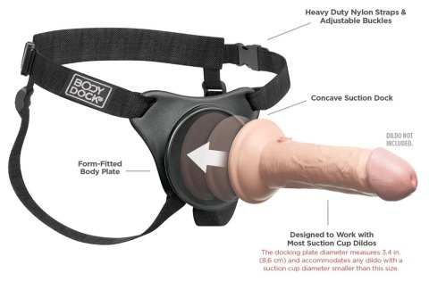 Pipedream Body Dock Original Harness - Regulowana uprząż z systemem dokującym Pipedream Body Dock Original Harness - Regulowana uprząż z systemem dokującym