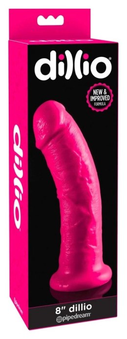Pipedream Dillio Naturalny model rożowy 21,6 cm z podstawą