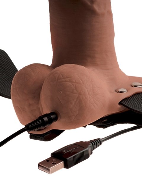 Pipedream Fetish Fantasy Strap-On z wibracjami, anatomiczny 18 cm Pipedream Fetish Fantasy Strap-On z wibracjami, anatomiczny 18 cm