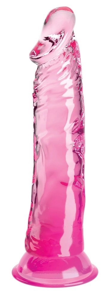 Pipedream King Cock Clear 20 cm przezroczysty model z przyssawką rożowy Pipedream King Cock Clear 20 cm przezroczysty model z przyssawką rożowy