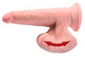 Pipedream King Cock Plus 18 cm jasny - model z kulkami i przyssawką