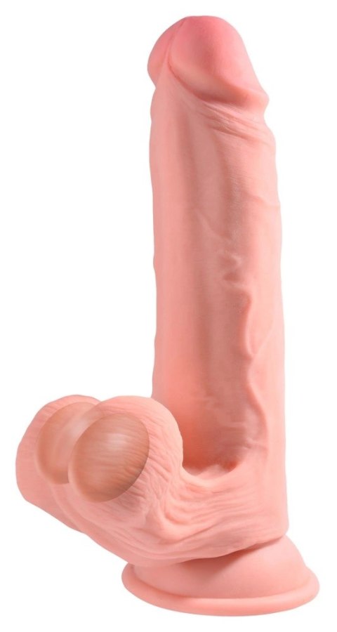 Pipedream King Cock Plus 22,9 cm Jasny - model z przyssawką i kulkami Pipedream King Cock Plus 22,9 cm Jasny - model z przyssawką i kulkami