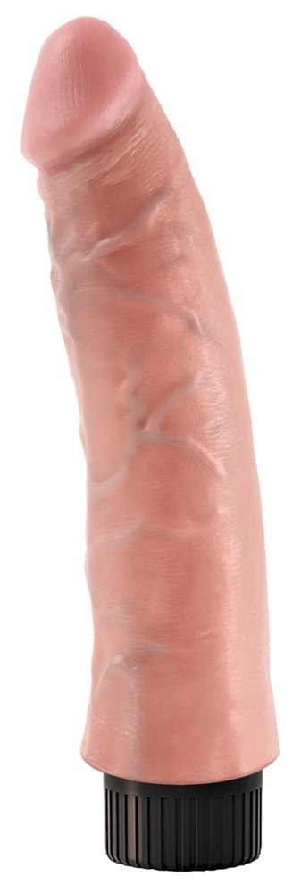 Pipedream King Cock Wibrator z Przyssawką 18 cm Jasny Skory PVC Pipedream King Cock Wibrator z Przyssawką 18 cm Jasny Skory PVC