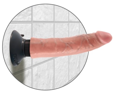 Pipedream King Cock Wibrator z Przyssawką 18 cm Jasny Skory PVC Pipedream King Cock Wibrator z Przyssawką 18 cm Jasny Skory PVC