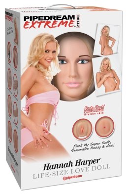 Pipedream Nadmuchiwana Lalka 3D Twarz Włosy 2 Kanały Intymne 603912339604