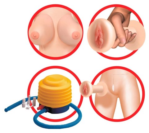 Pipedream Nadmuchiwana Lalka 3D Twarz Włosy 2 Kanały Intymne 603912339604 Pipedream Nadmuchiwana Lalka 3D Twarz Włosy 2 Kanały Intymne 603912339604