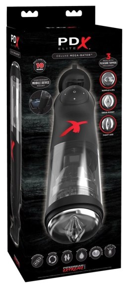 Pipedream PDX Elite Deluxe Mega-Bator - Intymny system z 3 wkładami, 35,6 cm