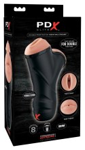 Pipedream PDX Elite model dwukanałowy, kompaktowy system wibracyjny 22,5cm