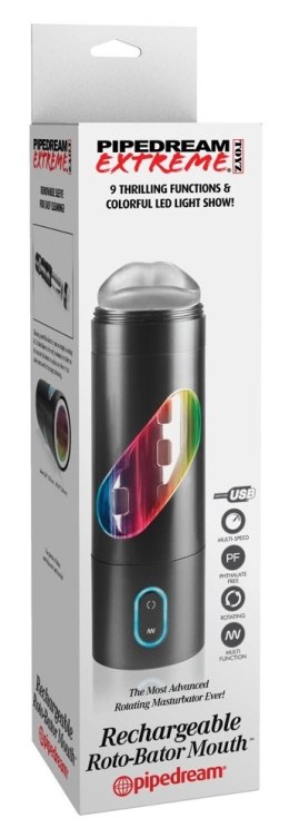 Pipedream PET Czarna maszyna intymna 9 trybow wibracji USB 24,1 cm