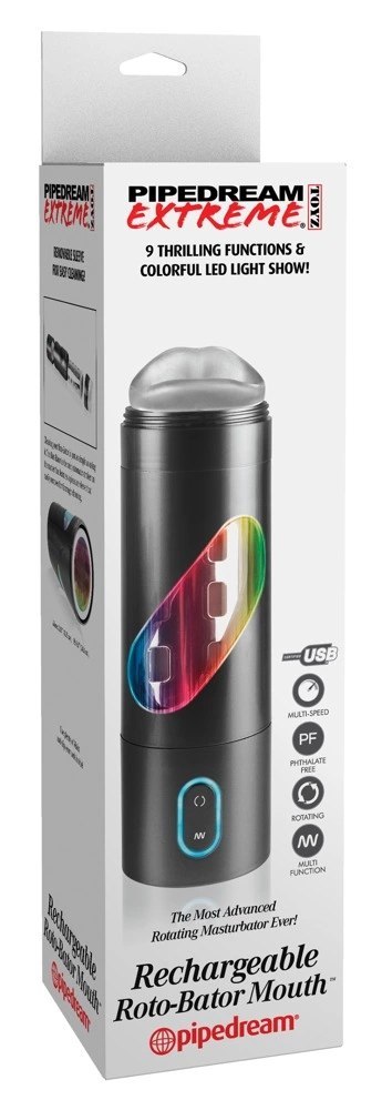 Pipedream PET Czarna maszyna intymna 9 trybow wibracji USB 24,1 cm Pipedream PET Czarna maszyna intymna 9 trybow wibracji USB 24,1 cm