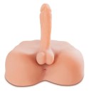 Pipedream PET Tors męski anatomiczny z elementami imitującymi, 17,8 cm