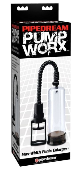 Pipedream Pump Worx Max-Width Przezroczysta pompka treningowa 26 cm