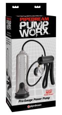 Pipedream Pump Worx Pro-Gauge - przezroczysta pompa prożniowa z manometrem