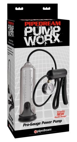 Pipedream Pump Worx Pro-Gauge - przezroczysta pompa prożniowa z manometrem