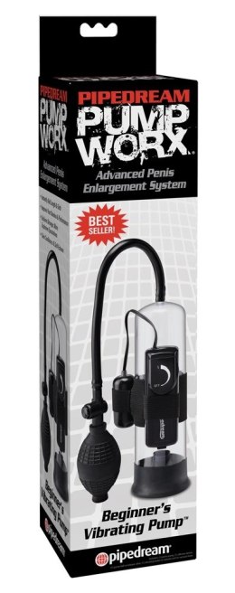 Pipedream Pump Worx Transparentna Pompa Intymna z Wibracją 22cm