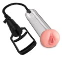 Pipedream Pump Worx Transparentna Pompa z Anatomicznym Mankietem 22 cm