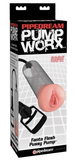 Pipedream Pump Worx Transparentna pompa intymna z anatomicznym wkładem 26 cm