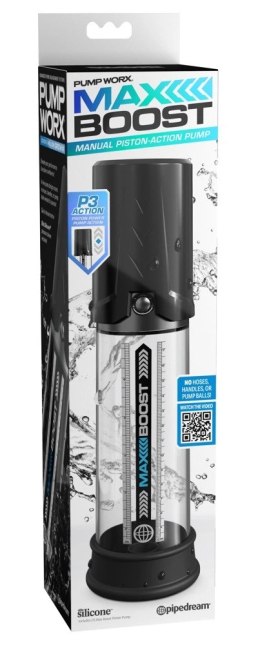 Pump Worx Max Boost Black - przezroczysta pompa prożniowa 28,6 cm