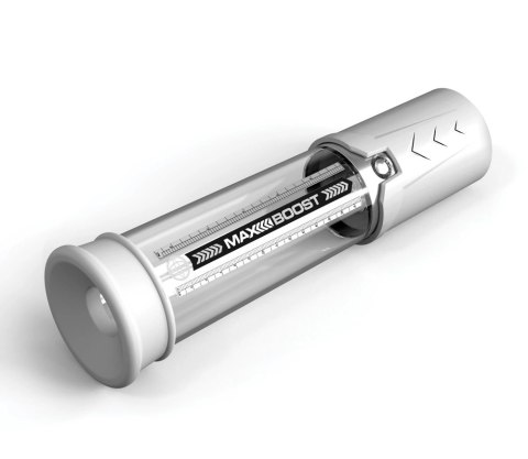 Pump Worx Max Boost White - Przezroczysta pompa treningowa 28,6 cm Pump Worx Max Boost White - Przezroczysta pompa treningowa 28,6 cm