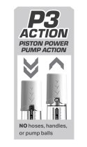 Pump Worx Max Boost White - Przezroczysta pompa treningowa 28,6 cm