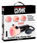 Pump Worx Vibro-Ssąca Maszyna Intymna 3 Mankiety 20,5cm Fanta-Flesh