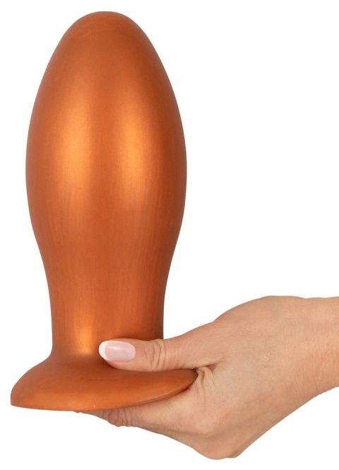 ANOS Wtyczka Stożkowa z Przyssawką XL 16 cm Pomarańczowa Silikon ANOS Wtyczka Stożkowa z Przyssawką XL 16 cm Pomarańczowa Silikon
