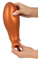 ANOS Wtyczka Stożkowa z Przyssawką XL 16 cm Pomarańczowa Silikon
