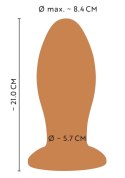 ANOS Wtyczka Stożkowa z Przyssawką XL 16 cm Pomarańczowa Silikon