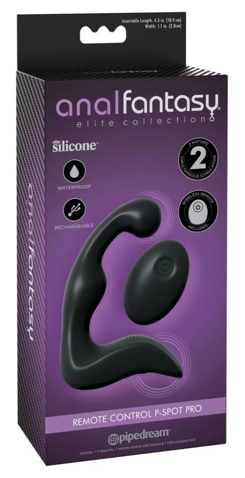 Anal Fantasy Flexi-Wave Wibrator Prostaty z Pilotem, silikonowy, 14,2 cm Anal Fantasy Flexi-Wave Wibrator Prostaty z Pilotem, silikonowy, 14,2 cm