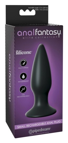 Anal Fantasy Plus Wtyczka z 7-stopniową wibracją czarna 11,5 cm