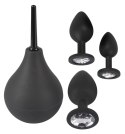 Black Velvets Zestaw 4w1 z prysznicem i 3 aplikatorami, czarny