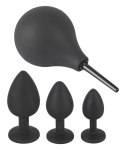 Black Velvets Zestaw 4w1 z prysznicem i 3 aplikatorami, czarny