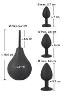 Black Velvets Zestaw 4w1 z prysznicem i 3 aplikatorami, czarny