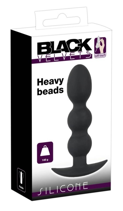 Black Velvets model 145g czarny - koraliki z podstawką silikonowe Black Velvets model 145g czarny - koraliki z podstawką silikonowe